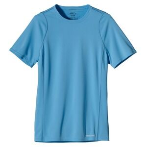 PATAGONIA | Women's Blue Short Sleeve Athletic Activewear Fore Runner T Shirt, M